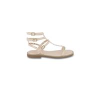 Coralie Leather Sandals nude