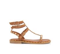 Coralie Leather Sandals Tan