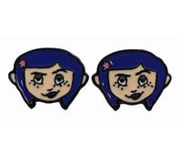 Coraline Cartoon Movie Tim Burton Stud Earrings Ear Rings Cute Kawaii Cosplay