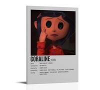 Coraline Classic Movie Character Minimalist 1 Poster Decorative Painting Canvas Wall Art Living Room Poster Bedroom Painting Wall Art Picture Print Modern Family Room Decor 24 x 36 Inches (60 x 90 cm)
