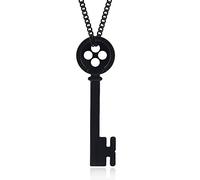 Coraline Key Pendant Necklace - Horror Movie Cartoon Halloween Cosplay Chain - Gifts for Women Men and Fans
