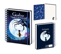 Coraline Other World A5 Wiro Notebook, Official Licensed Spiral Bound Journal