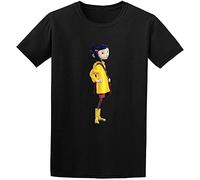 Coraline T Shirt Graphic Top Printed Shirt for Mens Black