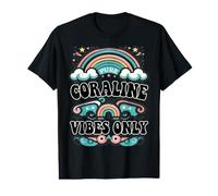 Coraline Vibes Only Cute Retro Girls Coraline Name Value Graphic T-Shirt