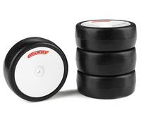 CORALLY ATTACK RXC V2 RUBBER TYRES 1/10 EP TOURING 32 SHORE CARPET 4PCS C-14752-32