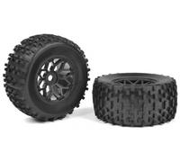 CORALLY OFF-ROAD 1/8 MT TYRES GRIPPER GLUED ON BBS RIMS (PR) C-00180-378-1