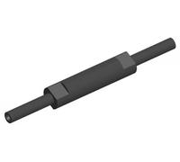 Corally Wheelie Bar Wheel Axle Steel CNC-Machined Black Spare Part C-00180-295