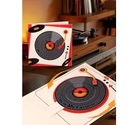 Coralogo Unique Record Player Pop Up Cards - Vinyl Spins When Opened, Retro Design for Birthday Anniversary Valentine's Day All Occasion, Romantic Love Gift for Husband Boyfriend Him Wife Girlfriend