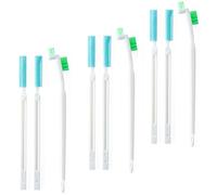 Coralpearl Bottle Cap Brush Mini with Little Flat Detail Scrubbers, Tiny Crevice Split Crack Cleaner for Cleaning Groove Gap Corner of Lids, Window Door Tracks, Grout, Small Parts, and Keyboard (3)