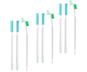 Coralpearl Bottle Cap Brush Mini with Little Flat Detail Scrubbers, Tiny Crevice Split Crack Cleaner for Cleaning Groove Gap Corner of Lids, Window Door Tracks, Grout, Small Parts, and Keyboard (3)