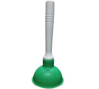 Coralpearl Hand Drain Plunger Small Force Pump Cleaner Plumber Helper Unclogger Tool Short Little Clog Remover for Kitchen Sink, Bathroom Toilet, Shower Tub in 4 Inch Cup 9" Bar Handle (Green)