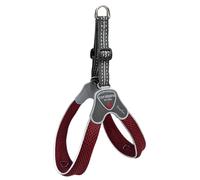 Coralpina - Dog Harness Cinquetorri for Small to Medium Dogs, Soft and Breathable, Does Not Harm the Hair and Does Not Hinder Movements, Wine Red, Size 8