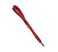 Coralpina - Powermix Dog Leash, Simple and Sturdy, with Refracting Parts and Padded Handle, with Durable Ecomaterials and Nylon Core, Melange Red, Size 9/10