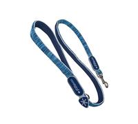 Coralpina - Powermix Dog Leash, Simple and Sturdy, with Refracting Parts and Padded Handle, with Durable Ecomaterials and Nylon Core, Blue Melange, Size 7/8