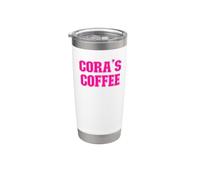 Cora's Coffee Cora Name Personalized Stainless Steel Insulated Tumbler