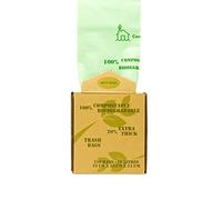 Coraz Home - Extra Strong Premium Garbage Bags Compostable Biodegradable Bin Liners 6L/10L/30L Food Waste Bags Made from Plants with Certificate EN13432 for Home & Kitchen Bin Liners in Kraft Box