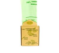 Coraz Home - Strongest Garbage Bags Compostable Biodegradable Bin Liners 6L/10L/30L Food Waste Bags Made from Plants with Certificate EN13432 for Home & Kitchen Bin Liners in Kraft Box