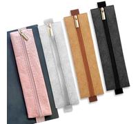 Corbekel 4 PACK Adjustable Elastic Band Pen Holder for Notebook, DuPont Paper Pen Pouch for Journal, Planner & Book, Detachable Binder Pencil Pouch