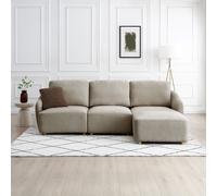 Corbin Boucle Modular Armless Chair Unit taupe