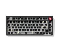 CORBOBO LEOBOG Hi75C Upgraded Wired Mechanical Keyboard Kit - Aluminum Alloy Gasket Mount 75% Barebones DIY Base with Hot Swap, RGB Backlighting & Volume Knob - Enhanced Custom Gaming Keyboard Build