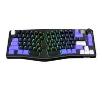 CORBOBO x LEOBOG A75 Alice Ergonomic Keyboard, Wireless Mechanical Gaming Keyboard Tri-Mode BT5.0/2.4G/Wired with Joystick and Knob, 75% Layout RGB Backlit Hot Swappable Linear Switches for Win