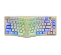 CORBOBO x LEOBOG Alice A75 Ergonomic Keyboard, Wireless Mechanical Gaming Keyboard Tri-Mode BT5.0/2.4G/Wired with Joystick and Knob, 75% Layout RGB Backlit Hot Swappable Linear Switches for Win