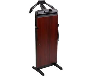 Corby 7700 Trouser Press with Timer Control, Wall Mounted or Freestanding Garment Press, UK Plug, Mahogany