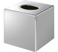 Corby Devon Chrome Cube Tissue Box Cover