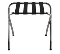 Corby Metal Luggage Rack with No Back (Ashton / LGR0002) in Polished Steel