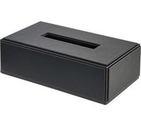 Corby of Windsor Corby Highland Hotel Collection Rectangular Tissue Box Holder In Black Pu Leather
