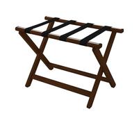 Corby York Wooden Luggage Rack - Dark Wood