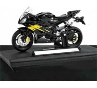 CORCI 1:18 For Yamaha R6 R 6 Motorcycle scale Model Toy Gift Giving Die-Cast Static(Black- Silver)