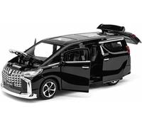CORCI Die-Cast Metal Vehicles 1:32 Scale For Toyota For Alphard Mpv Simulation Alloy Car Model Dynamic Sound And Light Toy Vehicle(Black)