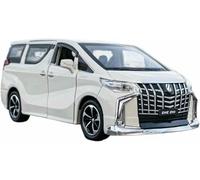 CORCI Die-Cast Metal Vehicles 1:32 Scale For Toyota For Alphard Mpv Simulation Alloy Car Model Dynamic Sound And Light Toy Vehicle(White)