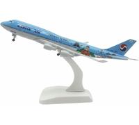 CORCI Display Scale Aircraft 20Cm For Korean Air B747 Die-Cast Alloy For Miniature Airplane For Model Decorative Bookcase Suitable For Gift Giving