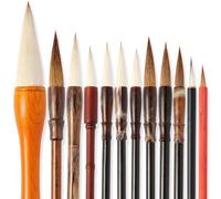 Corciosy Chinese Calligraphy Brush Set,Premium Watercolor Sumi Brushes-12ps