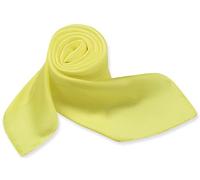 Corciova 27 35 Solid Color Square Silk Like Neck Head Scarf Stain Hair Wrapping, Lemon Yellow, Medium