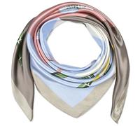 corciova 35 x 35 Women Silk Hair Scarf Bamboo Daffodil Pale Silver Pale Pink Curly Headband Tie Sleeping at Night Headscarf