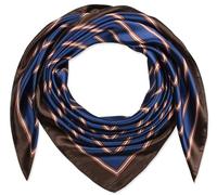 Corciova Square Stain Silk Like Hair Wrapping Scarves Night Sleeping Head Scarf - blue - Large