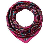 corciova Women Large Square Silk Feeling Hair Scarf 35 x 35 Fuchsia Paisley Headband Tie Sleeping at Night Fashion Bandana