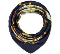 corciova Women Silk Like Satin Square Scarf Wrap 35 x 35 Chain Magic Mint Navy Curly Headband Tie Sleeping at Night Fashion