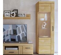 corco wooden display cabinet left handed with 1 door in oak