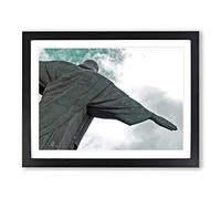 Corcovado Rio De Janeiro Brazil 3 Modern Framed Print | A3 Black Framed Wall Art | Ready to Hang | Modern Nature Picture | Living Room Bedroom Lounge Office