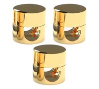 Cord Anchors 3Pcs Aluminum Cord Organizers Gold Under Desk Cable Management,Suitable for Round or Flat Wires with a Diameter Less Than 7mm,Stylish and Durable for Home and Office Use