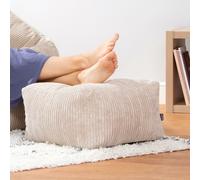 Cord Bean Bag Footstool Square BeanBag Pouffe Living Room Stool Ottoman