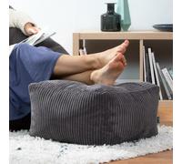 icon Amara Beanbag Footstool Corduroy Charcoal