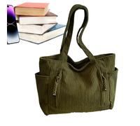 Cord Blast Bag, Women's Carry Bag in Charged Casual Cord Bags Portable Soft Laptop Bag for Work Study and Buying Cord Money Exchange for Women Cord Carrier, Cord-um-umh, Green, se beskrivning