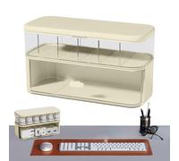 Cord Box Organiser - Transparent Cable Box Practical Robust Multifunctional Charging Cable Holder Organiser for Home Office Drawer Accessories