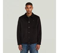 Cord Coach Sweater Jacket - Black - Men M