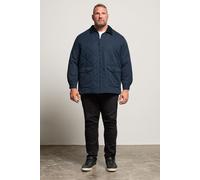 Cord Collar Quilted Jacket BadRhino Dark Navy 5-6XL